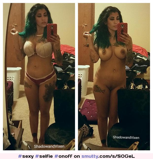 #sexy #selfie #onoff #dressedundressed #tits #bigtits #pussy #panties #tattoos