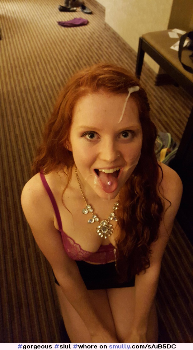 #gorgeous #slut #whore #nonnude #redhead #ginger #cum #facial #messy #nasty #cumslut #TongueOut #cute #adorable #young #teen #onherknees