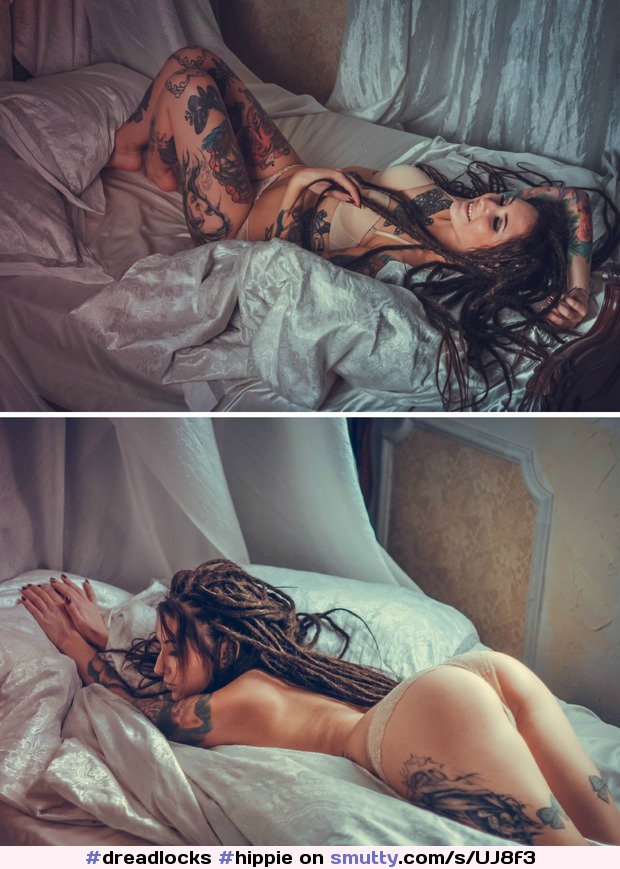 #dreadlocks #hippie #cute #bohemian #sexy #teen #dreads #natural #rasta #bed #tattooed #tattoo