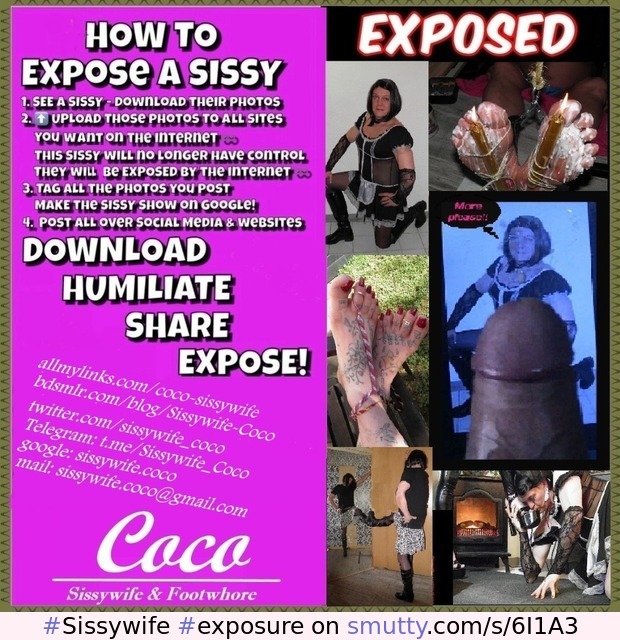 Sisywife & Footslut exposure #Sissywife-Coco #exposure #Sissy #Cumdump #Footwhore #exposed