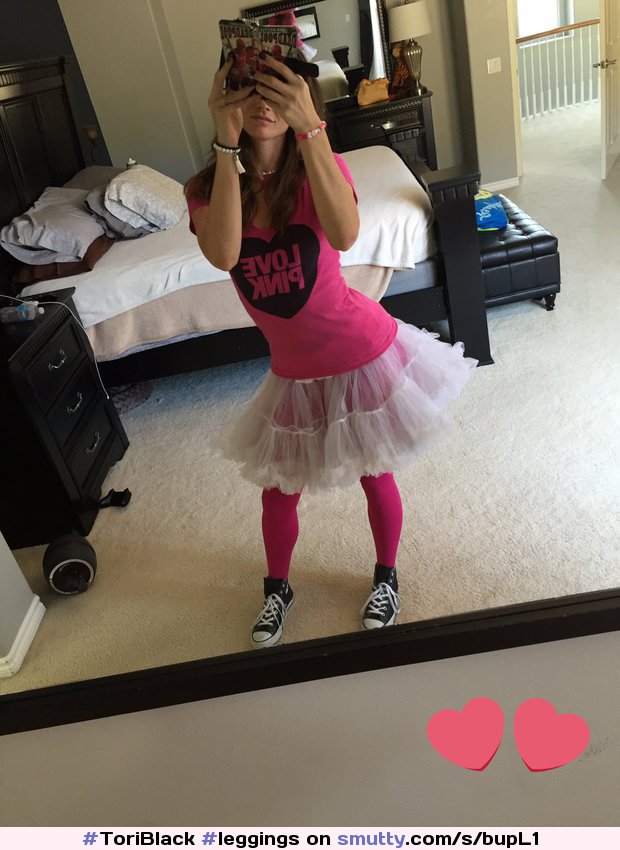 #ToriBlack #leggings #tutu #pink #selfie #mirrorshot #CantHoldHerPhoneStraight
