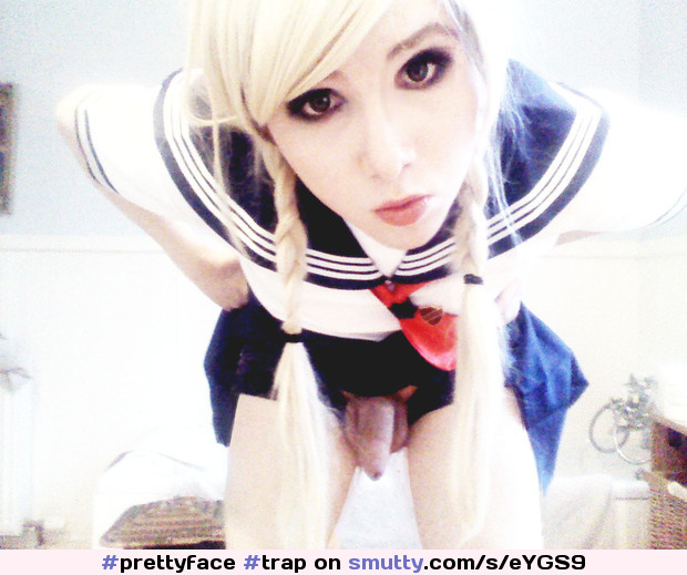 #trap #shemale #SailorMoon #costume #blondetrap #pigtails #cockout #prettyface