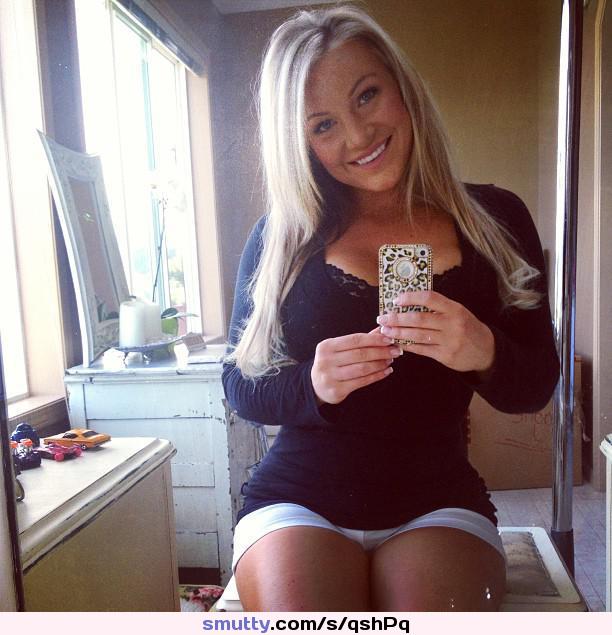 #Snazzy #sexy #Beautiful #busty #blonde #teen #smiling #selfie