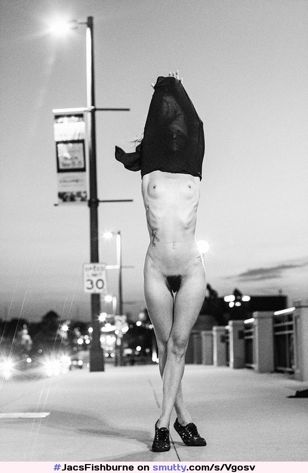 #JacsFishburne by #ChipWillis #undressing #street #tits #pussy #PullingUpSkirt #public #night #city #flash #flashing