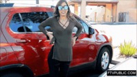 pulling down her pants in a parking lot #ass #down #park #ImPussy