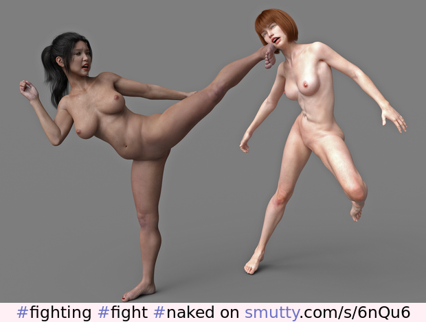 #fighting #fight #naked #nudity #3d