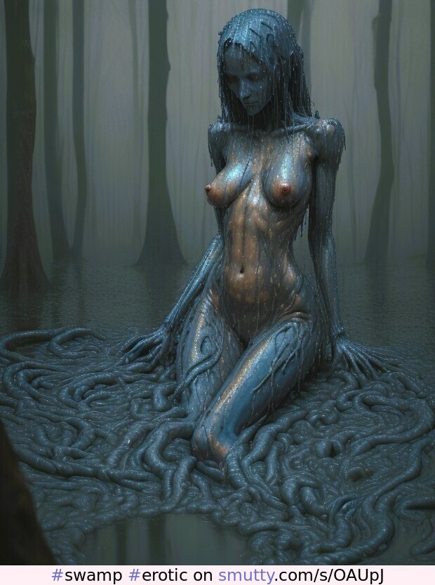 #swamp #erotic #eroticart #bizarre #unsettling #disturbing #bizarre #strange #enigmatic #nsfw #ai #aiart #generativeart