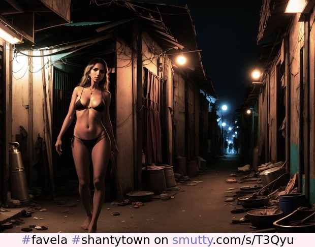 #favela #shantytown #prostitute #prostitution  #seductive #ai #aiart #generativeart