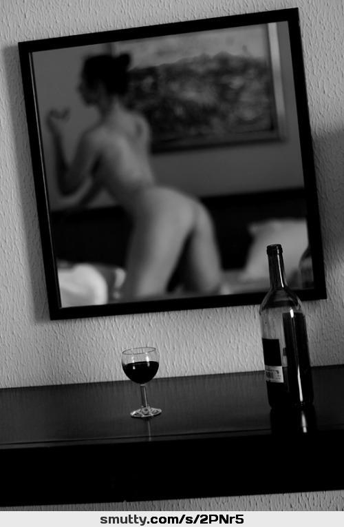#winebottle#wine#wineglass#art#artistic#artnude#photography#lightandshadow#BlackAndWhite#mirror#reflection#brunette#Beautiful#erotic#sensual