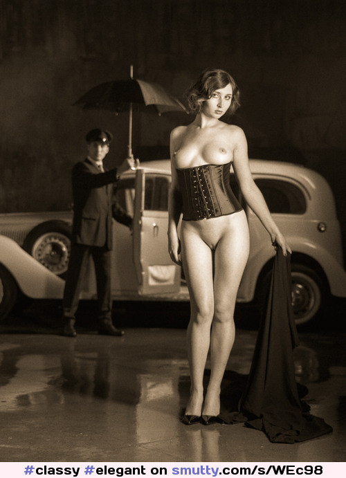#classy#elegant#highheels#corset#vintagelooks#vintagelooking#vintage#car#chauffeur#umbrella#photography#lightandshadow#sepia#monochrome#sexy