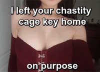 #chastity#cage#locked#femdom#fetish#key #keyholder#TeaseandDenial#mistress#busty #modernmarriage#couplegoals#wife #tits#boobs #bignaturals