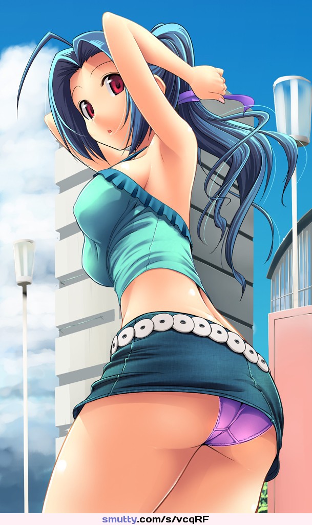 #hentai #blueeyes #skirt #panties