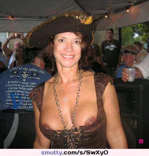 MILF Pirate Costume tits #milf #public