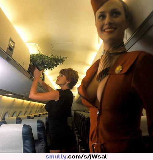 #flightattendant#airlinehostess#stewardess#airplane#hat#boobs#boobies