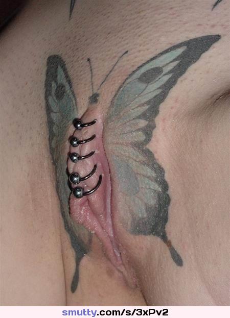 #OMG What a #TattooedPussy #ButterFlyTattoo