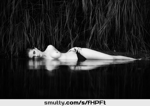 by #PhilipAntonov #BlackAndWhite #artnude #ArtisticNude #topless #water #wet #reflection #symmetry #boobs #tits #beauty #gorgeous #gorgeous