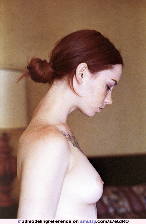 by #MattFry #redhead #beauty #freckles #sideview #sideboob #portrait #feminine #delicate #tattoo