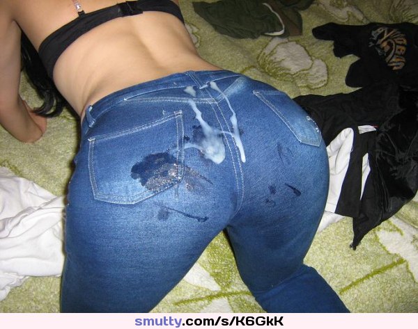 #cum #cumshot #ass #jeans #cumonjeans #cumonclothes