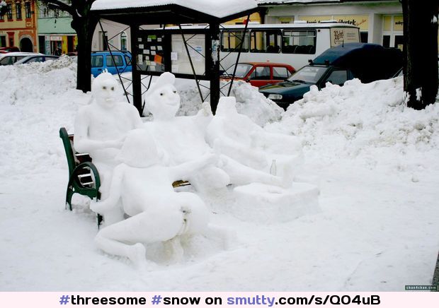 #snow #snowsex #funny #threesome