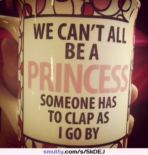 #coffiecup #princess #unique *lol* ~waves~ as she goes by...:)))