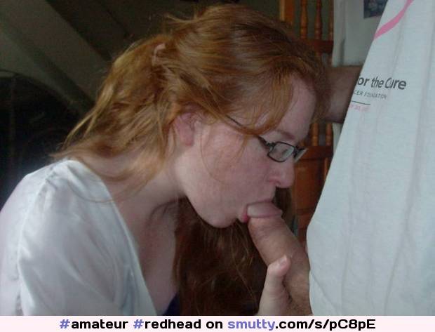 Redhead Glasses Blowjob Amateur