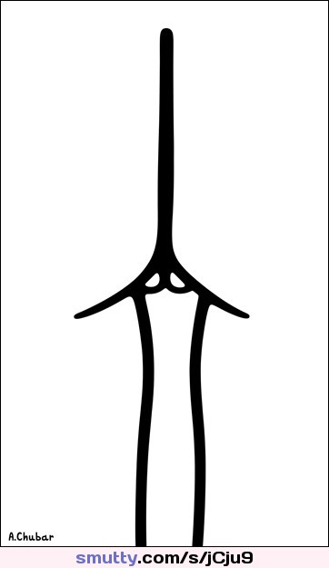 #AlexanderChubar #art #butt #ass #labiamajora #lines #minimalist #illustration #drawing #blackandwhite #vulva #legs
