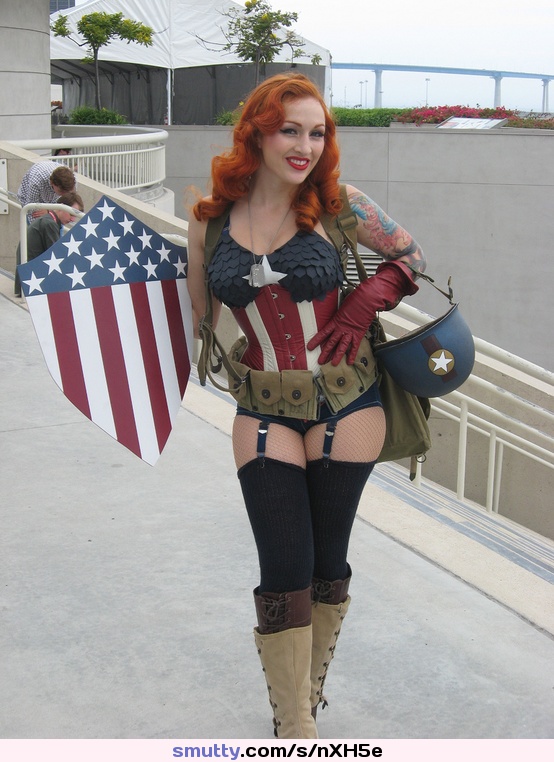 #redhead #cosplay #CaptainAmerica
