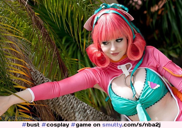 #cosplay #game #fantastic #fairy #fantasy #dress #fairytale #unreal #pink #sexy #lovely #cute #girl #costume #dyed #nice #boobs #bust