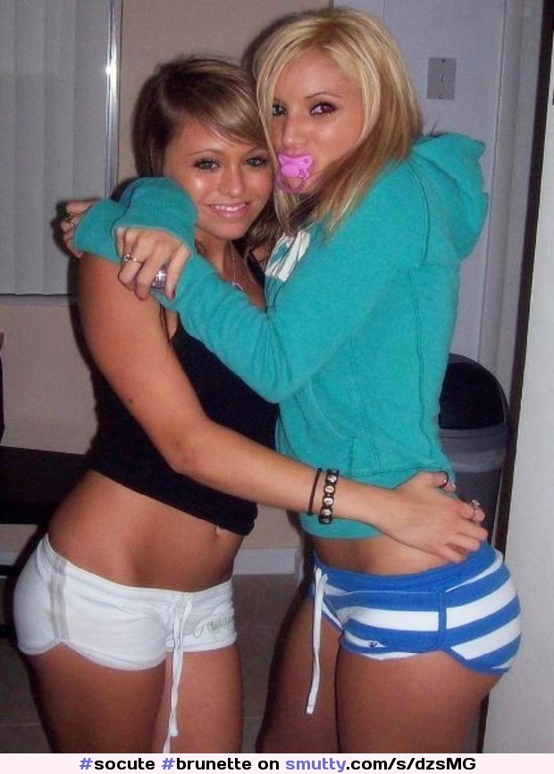 #brunette #blonde #justfriends #pretty #teen #fit #sexybody #ass #bottyshorts #sluts #cumfuckme