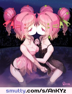 anime shemales kiss and jerk #futanari #dickgirls #anime_shemales #hentai_shemales
