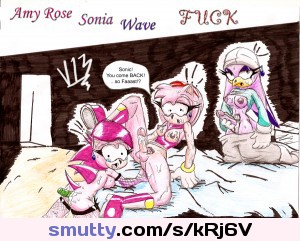 Amy Rose Sonia Wave cum orgy #futanari #dickgirls #anime_shemales #hentai_shemales