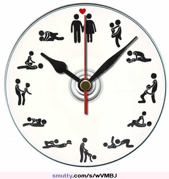 sex position wall clock.