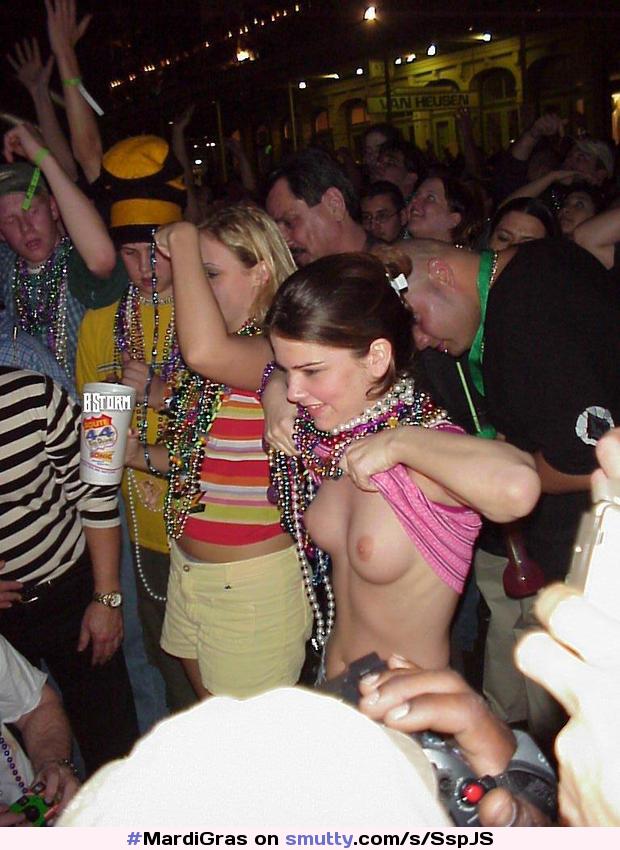 tits flashing mardi gras amateur #MardiGras smutty picture