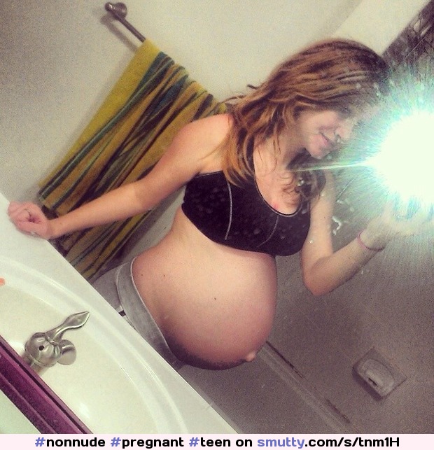 #pregnant #teen #selfie #cute #preggo #nn #breeding