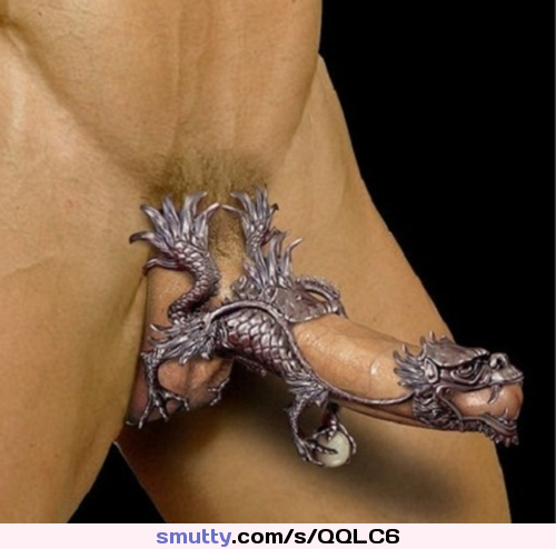 #jewellery for #penis : #beautifull #dragon #chastity ? #sextool as such ? #impressive ...not very #pratical when dressed. For #warrior