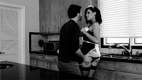 #FrenchMaid#soubrette#maid#uniform#guy#frombehind#spanking#gorgeousass#suprised#reacting#BlackAndWhite#MarquisDomSub#MarquisGif#Gif