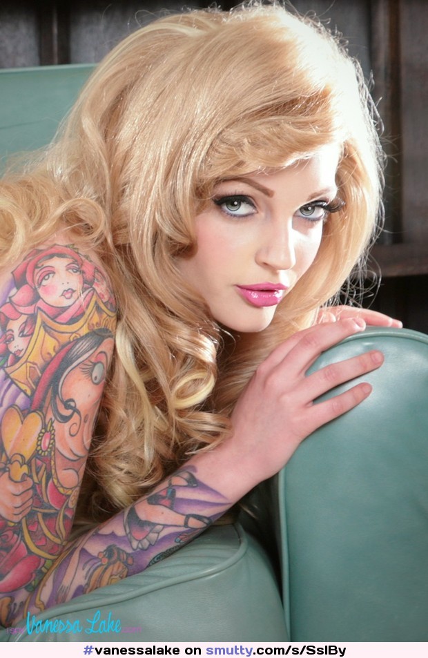 #beautiful #sultry #eyes #vanesslake #blonde #tattoo #tattoos #tattooed #fuckmelook