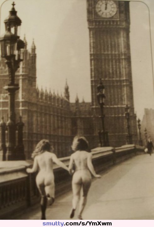 #vintage#retro#sepia#streaker#London#BigBen#travel#ass#butt