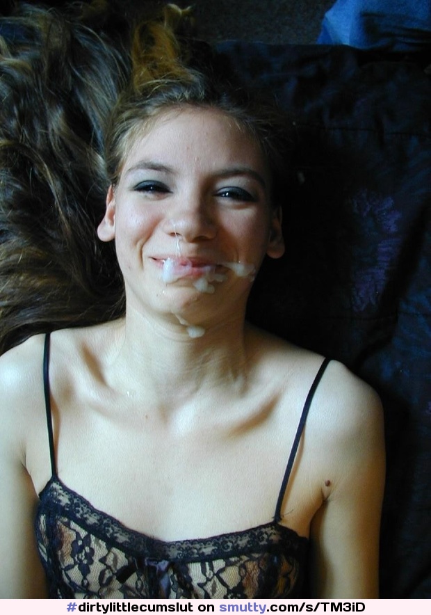 dont be afraid to open your mouth and swallow that creamie cum #yummy !!! #seethru #titties #cumface #cumshot #cumonface #smile