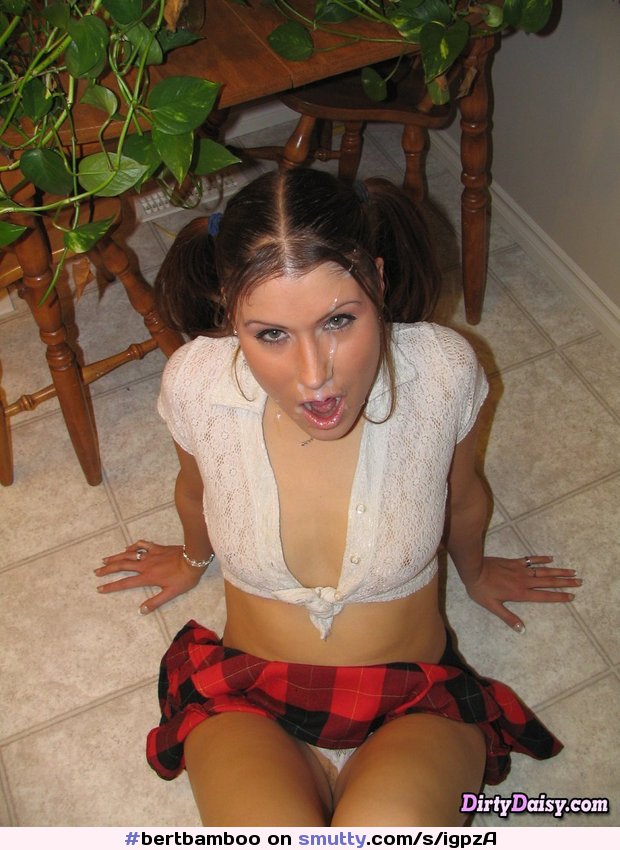 #DirtyDaisy #Facial #Cum #Sitting #FromAbove #MouthOpen #SchoolUniform ... pic