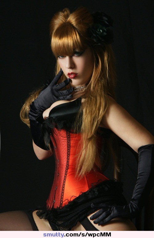 #corset #red #redhead #NonNude