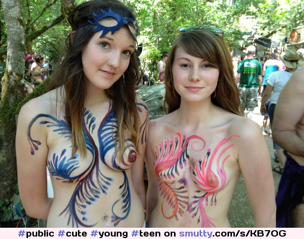 #cute, #young, #teen, #bodypaintn #bodypainting, #bodypainted
