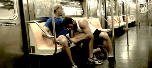 #GAY #blowjob #gif #sexinpublic #subway.
