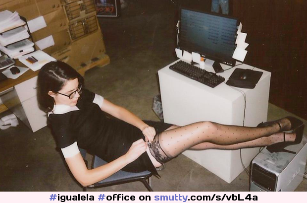 #office #officegirl #secretary #stockings #minidress #heels #legs