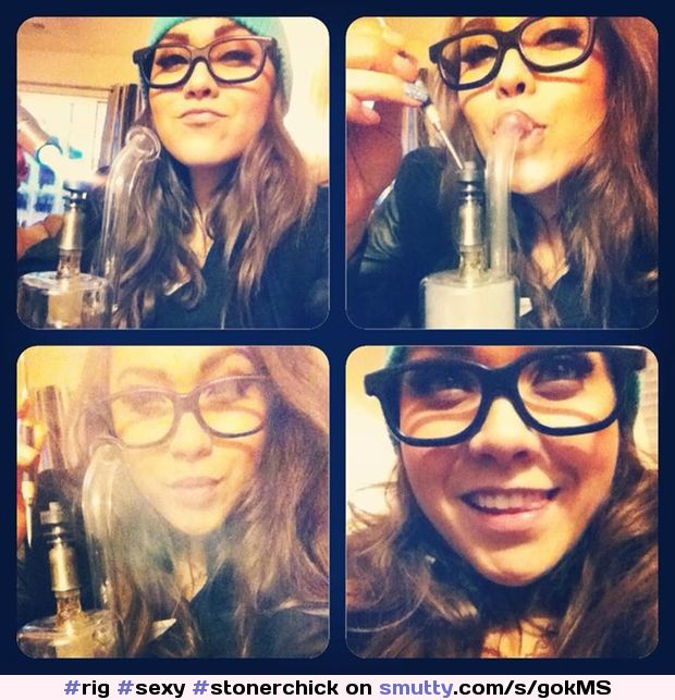 #sexy #stonerchick #girlswhodab #glasses #dabs #rig