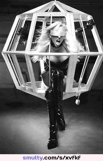 #caged #confinement #blondefolded #boots #WhereSheBelongs @sexmachine999 #blondeslut #blondeslave #bdsm