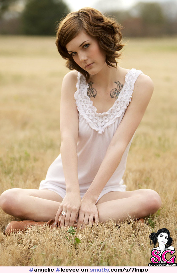 #Leevee from #SuicideGirls #brunette #cute #beautiful #tattoo #lingerie #outdoor #NonNude