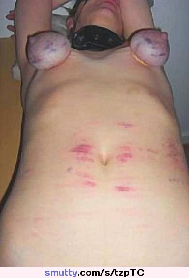 my tortured stomach and tits - An image by: subgirl69 -