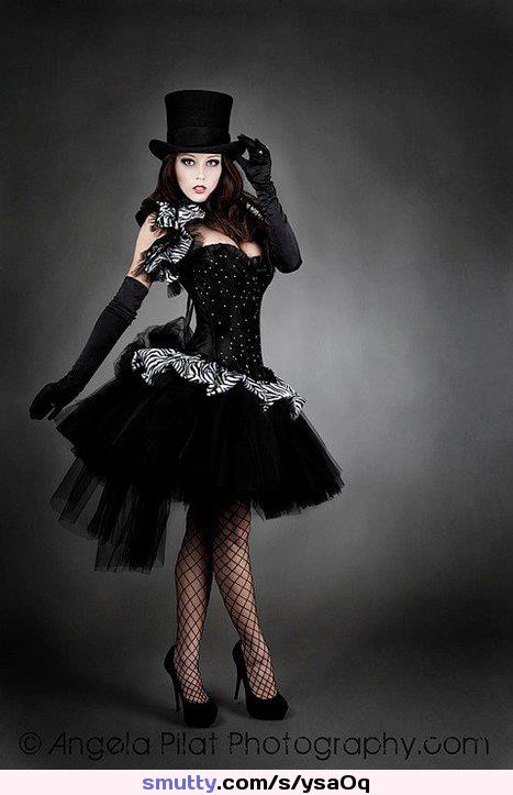 #lovely .......#beautiful #sexy #corset #stockings #Pale  #goth #lace #gorgeous #eyes #brunette #gloves #temptress #hat ......#tele