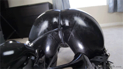 orgasm Sealed suit bondage